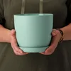 KADAX Doniczka Osłonka Donica 25cm Na Kwiaty z Podstawką Podgląd zdjęcia produktu 2