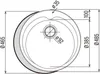 CATA RS-1, Unterbauspüle, Kreis, Edelstahl, Silber, 1 Produktbild-Vorschau 4