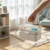 Relaxdays Medizinbox, 3 Ebenen, Pillenfach, aufklappbar, Produktbild-Vorschau 3