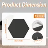 UISEBRT 12x Akustikplatten 30x26cm Hexagon Schwarz, Produktbild-Vorschau 2