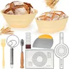 Silikon Gärkorb Set für Brotbacken, Brotbackzubehör mit Produktbild-Vorschau 3