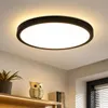 Lámpara de techo LED ZMH, diámetro 18 cm, color negro, 15W. Vista previa de la imagen del producto 1