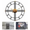 Wanduhr,50cm Moderne einfache Wohnzimmer Wanduhr, Eisen Produktbild-Vorschau 6
