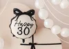 Folieballon "Gefeliciteerd met je 30e verjaardag", zwarte Productafbeelding-voorbeeld 2