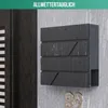 Avalo Briefkasten Edelstahl Anthrazit mit Zeitungsfach und Produktbild-Vorschau 3