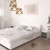 VBChome Nočný stolík 30 x 26 x 38 cm Biely - antracit Nočný Náhľad obrázku produktu 7