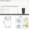 Lechuza Samozavlažovací květináč Cubico Cottage 30 cm, Náhled obrázku produktu 26