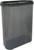 A gray plastic food storage container with a lid, shown from a slightly angled front view against a white background. Produktbild-Vorschau