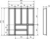 ORGA-BOX Junker Slim Besteckeinsatz 425 x 476 mm Lavagrau Produktbild-Vorschau 2