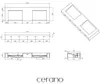 sklokeramikaO – Umyvadlo z liateho mramoru Piano – nástenné Náhľad obrázku produktu 4