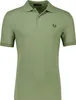 Fred Perry Poloshirt einfarbig grün Baumwolle Produktbild-Vorschau 1