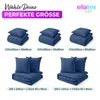 EllaTex Premium Mikrofaser Bettwäsche 155x200 + 80x80 cm – Produktbild-Vorschau 7