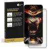 A product package for a screen protector with instructions and a screen protector shown on a phone. Produktbild-Vorschau