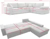Ecksofa FESTINA 290/230 RECHTS mit schlaffunktion und Produktbild-Vorschau 7