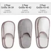 ONVAYA® ABS Gästepantoffel | Waschbär | 6er Set | Produktbild-Vorschau 3