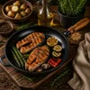 MAYSTERNYA Gusseisen-Grillpfanne mit Holzgriff – ø 24 x 4 Produktbild-Vorschau 6