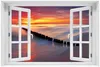 Wallario Premium Glasbild mit Fensterrahmen, freischwebende Produktbild-Vorschau 1