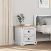 Table de chevet Corona de vidaXL, blanche, 53 x 39 x 47 cm, Voir les images du produit 4