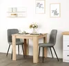 Homestyle4u Essgruppe mit 2 Stühlen Natur Esstisch 80x80 cm Produktbild-Vorschau 5