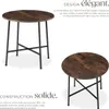 Table de salle à manger industrielle Ronde Ennis 80x76cm - Voir les images du produit 3