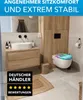 A modern bathroom with a sink, vanity, and toilet. Produktbild-Vorschau