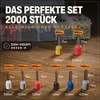BAURIX ® 2000 Stück Aderendhülsen Sortiment I Isolierte Produktbild-Vorschau 2