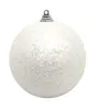 Weihnachtskugel mit Glitzer Ø6cm 6 Stück weiß Produktbild-Vorschau 2