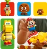 A collage of LEGO Super Mario characters and a person interacting with a LEGO Mario figure. Náhľad obrázku produktu