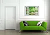 Wallario Premium Glasbild mit Fensterrahmen, freischwebende Produktbild-Vorschau 2