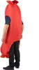 A person wearing a red sausage costume. Produktbild-Vorschau