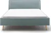 Doppelbett Estee 160x200cm mit Stauraum - Eisblau/Eiche Produktbild-Vorschau 3