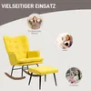 HOMCOM Schaukelstuhl Schwingsessel mit Hocker Relaxsessel Produktbild-Vorschau 6
