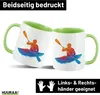 Huuraa Kaffeetasse Canoeing Kajakfahren bunte Silhouette Produktbild-Vorschau 2