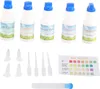 Bodemtestset met vloeistofoplossing en pH-strips voor het Productafbeelding-voorbeeld 1