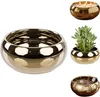 Bloempot, keramische schaal, gouden glans, diameter 19,5 Productafbeelding-voorbeeld 1