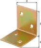 Breitwinkel gleichschenklig 40x40x40mm gelb verzinkt, GAH Produktbild-Vorschau 2
