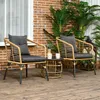 Súprava záhradného ratanového nábytku Outsunny, 3 ks. Náhľad obrázku produktu 2