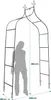 Plonos PL-991 Pergola zahradní oblouk 265 cm, tmavě zelená Náhled obrázku produktu 8