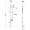 Mexen Royo DF40 Brausegarnitur, Schwarz - 72204DF40-70 Produktbild-Vorschau 2