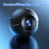 A 3D render of a small, black, spherical security camera with a prominent lens. Produktbild-Vorschau