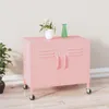 vidaXL Úložná skriňa ružová 60x35x56 cm Oceľ Náhľad obrázku produktu 2