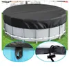 INF Copertura per piscina esterna in tessuto Oxford nero L Anteprima dell’immagine prodotto 4