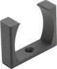 A black plastic bracket for holding a power strip. Produktbild-Vorschau