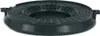 A black circular carbon filter for a kitchen appliance, shown from a slightly elevated diagonal angle against a white background. Voir les images du produit