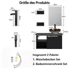 Puluomis Meuble de salle de bain Set avec lavabo Meuble Voir les images du produit 4