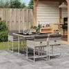 vidaXL Salon de jardin 5 pièces avec coussins gris clair Voir les images du produit 2