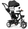 Dreirad 4in1 Kinderdreirad mit Sonnendach Kinderwagen Produktbild-Vorschau 2