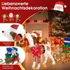 COSTWAY Cane LED con slitta e pacchetti regalo, decorazione Anteprima dell’immagine prodotto 3
