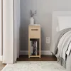 Nočný stolík - 20x30x55 cm - dub Torro - úzky - loftový Náhľad obrázku produktu 6