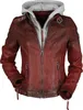 Mauritius Lederjacke Damen Cascha LAMOV rot Basics 100% Produktbild-Vorschau 1
